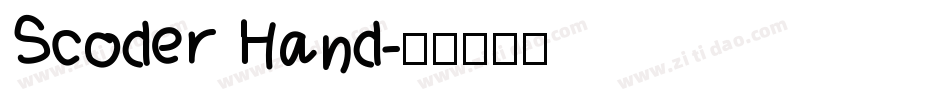 Scoder Hand字体转换